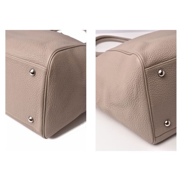 Hermes Tote Bag Taurillon Clemence Light Gray - Picture 7 of 8